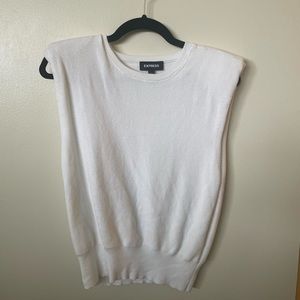 Express sweater vest with shoulder pads size medium